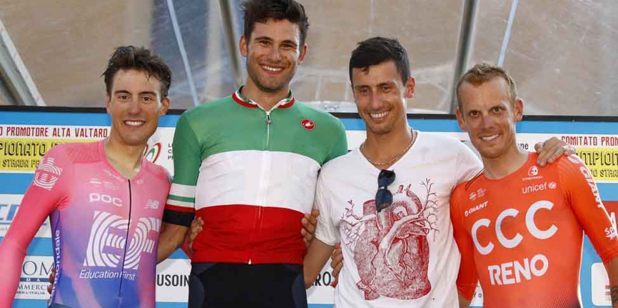 Filippo Ganna è il nuovo campione Italiano a cronometro Professionisti