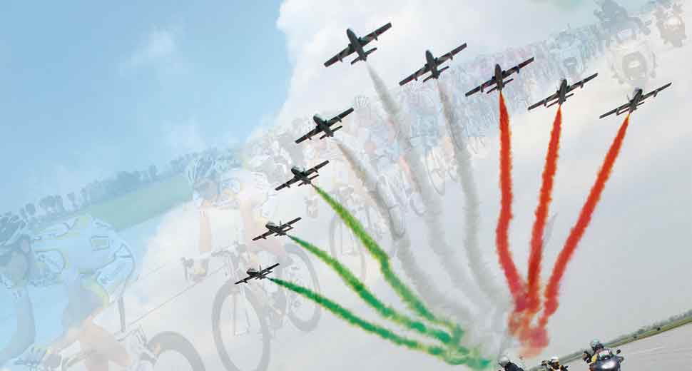 Con le Frecce Tricolori si vola già verso il Giro d’italia 2020