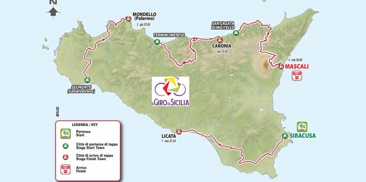 Il grande ciclismo di scena al Giro di Sicilia 2020