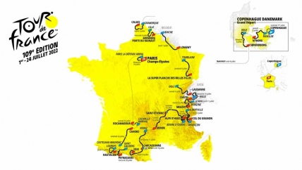 Svelato il percorso del Tour de France 2022