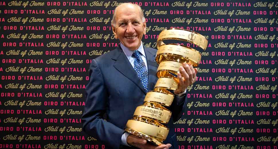 Vittorio Adorni nella Hall of Fame del Giro d’Italia